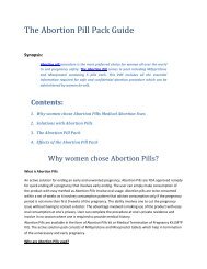 The Abortion Pill Pack Guide