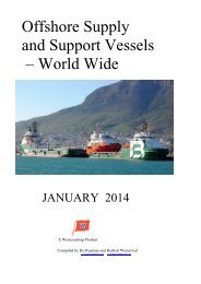Offshore Supply and Support Vessels – World Wide - 2014