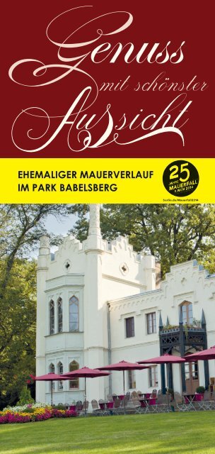 EHEMALIGER MAUERVERLAUF IM PARK BABELSBERG