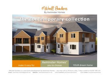 The Contemporary Collection New 3-Bed Homes Mitchell Gardens, Axminster 