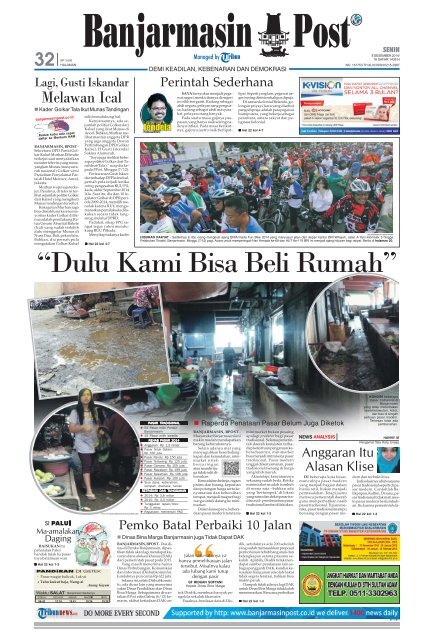 Banjarmasin Post Senin 8 Desember 2014
