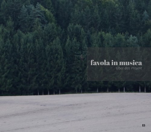 Booklet "favola in musica.alte neue musik"