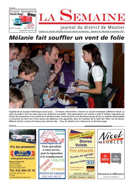 Mélanie fait souffler un vent de folie - Immo Jura