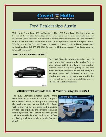 Round Rock Ford Dealership
