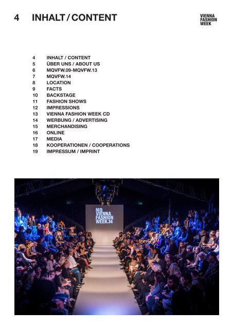 VIENNA FASHION WEEK - EVENT 2014