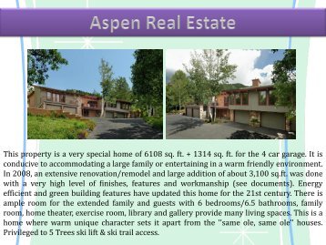 Aspen Real Estate
