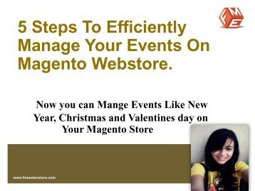 Magento Events Calendar View Module by FME