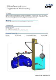 Bi-level control valve (Differential Float valve)