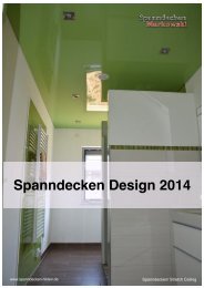 Spanndecken Design 2014- 2015