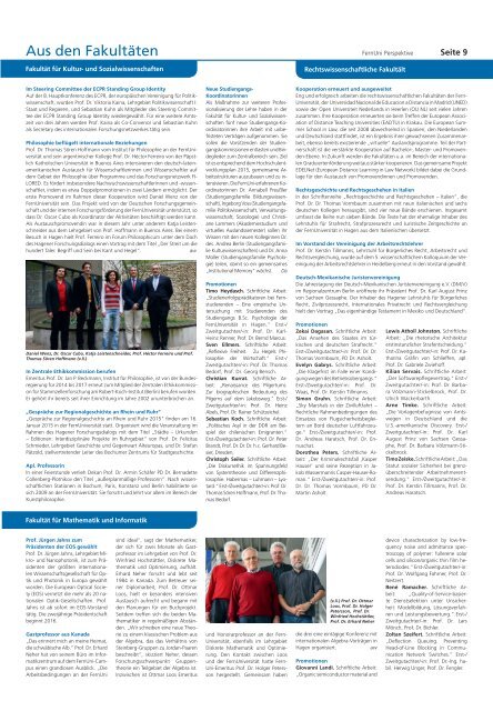 FernUni Hochschulzeitung "Perspektive", Ausgabe 50, Winter 2014