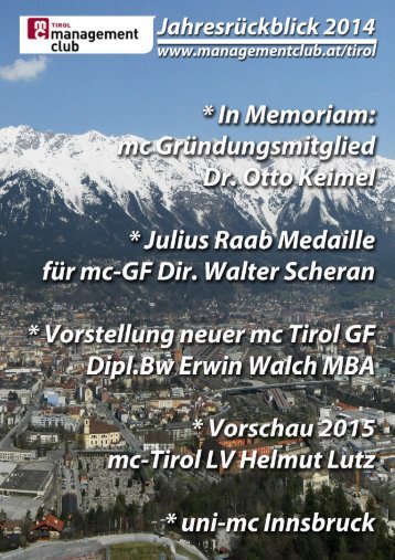 mc Tirol Jahresrückblick 2014