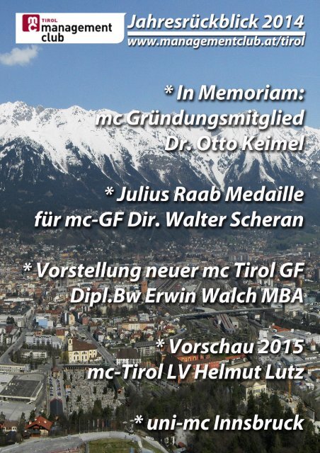 mc Tirol Jahresrückblick 2014
