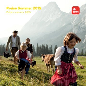 Preise Sommer 2015 - McTirol