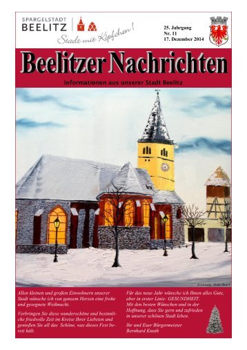 Beelitzer Nachrichten - Dezember 2014