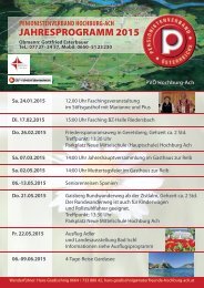 JAHRESPROGRAMM 2015