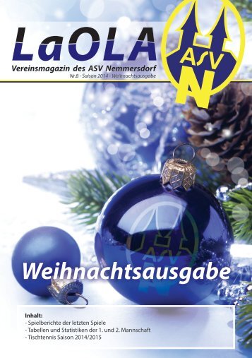 LaOla - Ausgabe 8 - Saisin 2014/2015 - Weihnachten