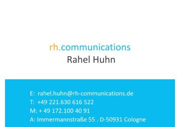 rh.communications Rahel Huhn