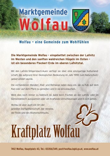 Kraftplatz Wolfau