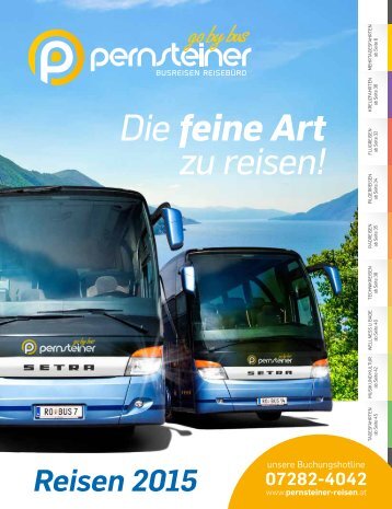 Pernsteiner Reisen - Reisekatalog 2015