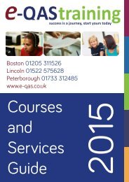 e-QAS Training Courses and Services Guide 2015