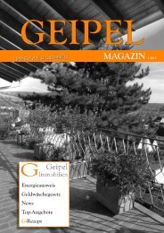 GEIPEL Magazin 01 - 2015