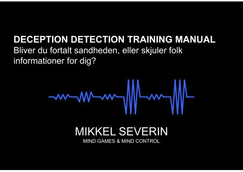 Deception Detection Training Manual 