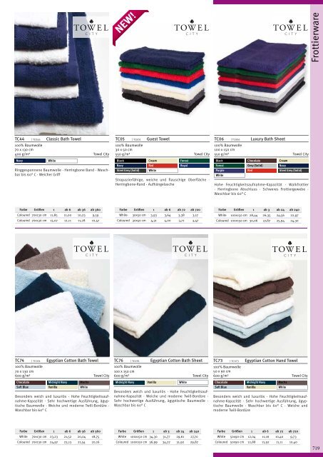 catalogue textile