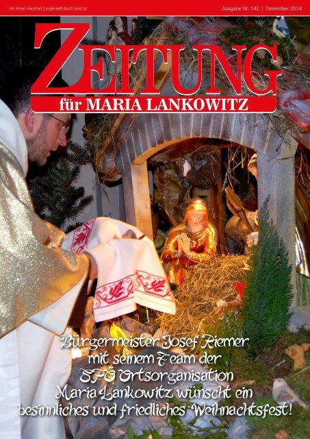 Ausgabe 142 - Maria Lankowitz wünscht ein besinnliches und friedliches Weihnachtsfest 2014