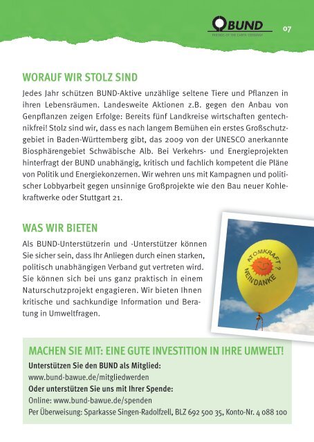 BUND Umwelt-Tipps Ludwigsburg/Waiblingen 2014