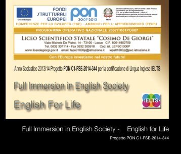 Pon C1 FSE 2014 344 liceo scientifico De Giorgi Lecce