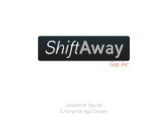 Shift Away App Design