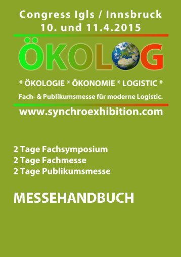 Messehandbuch "ÖKOLOG"