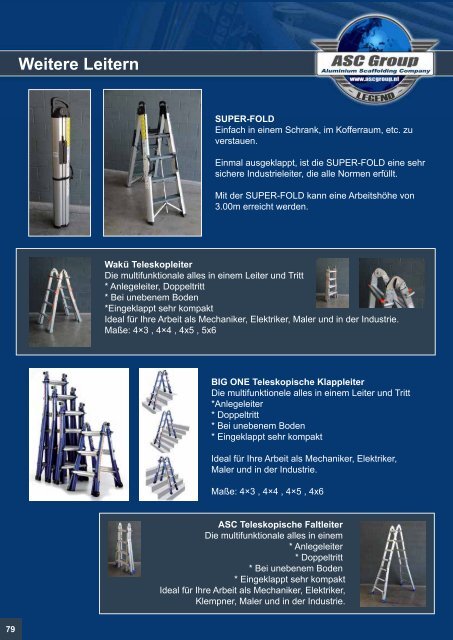 ASC Deutschland Produkt / Preiskatalog