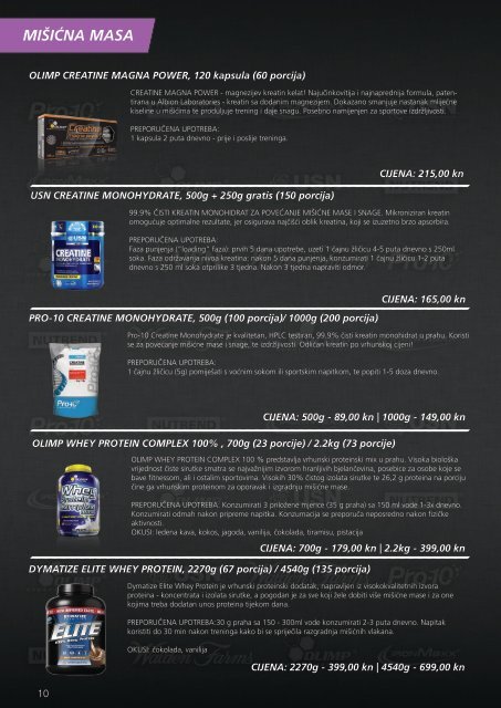 Proteini d.o.o. - Katalog proizvoda