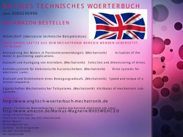 Fachwoerter-Uebersetzer fuer Automatiker / Deutsch-Englisch Elektrotechnik