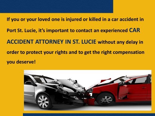 Car Accident Lawyers in Port St. Lucie – Gloria Seidule