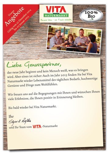 Liebe Genusspartner,