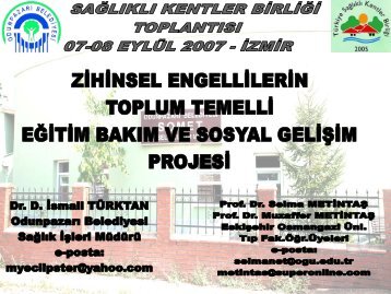 Toplum temelli eÄitim ve rehabilitasyon