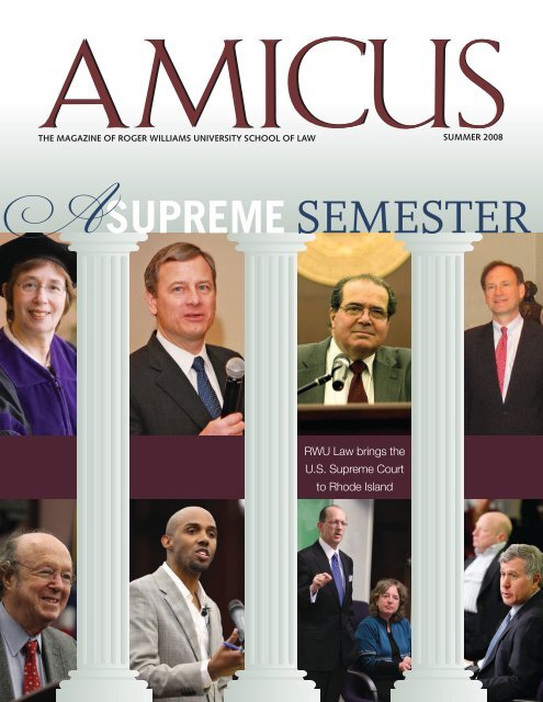 AMICUS Vol.7, No.1 (Summer 2008) - Roger Williams University ...