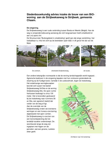 Stedenbouwkundig advies inzake de bouw van een BiOwoning