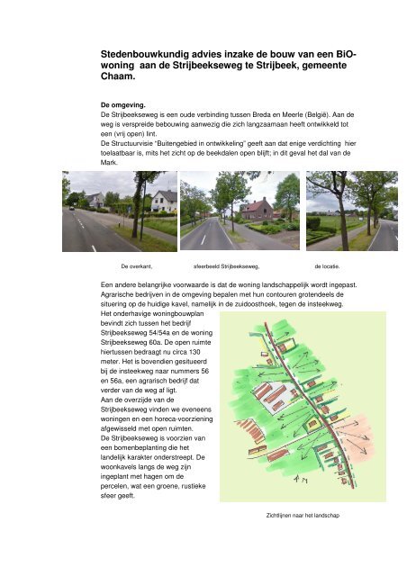 Stedenbouwkundig advies inzake de bouw van een BiOwoning