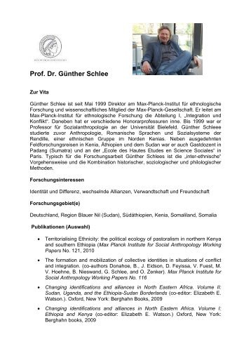 Prof. Dr. GÃ¼nther Schlee