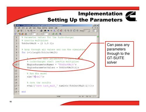 Parameter Tuning Real Time Engine Models - Gamma Technologies