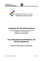 Vorgaben für die Abiturprüfung - Standardsicherung NRW