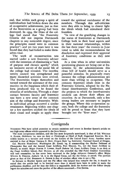 1939–40 Volume 64 No 1–5 - Phi Delta Theta Scroll Archive