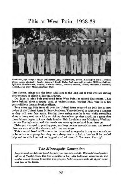 1939–40 Volume 64 No 1–5 - Phi Delta Theta Scroll Archive