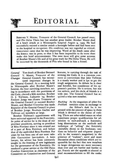 1939–40 Volume 64 No 1–5 - Phi Delta Theta Scroll Archive