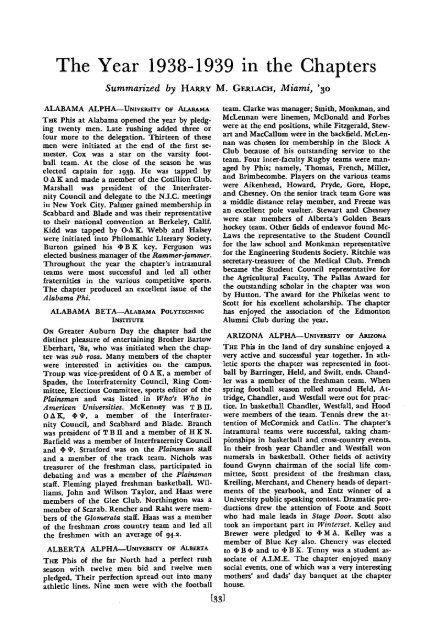 1939–40 Volume 64 No 1–5 - Phi Delta Theta Scroll Archive