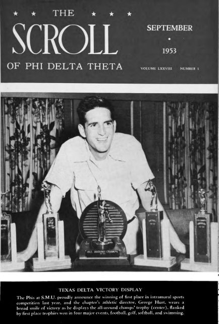 1953–54 Volume 78 No 1–5 - Phi Delta Theta Scroll Archive