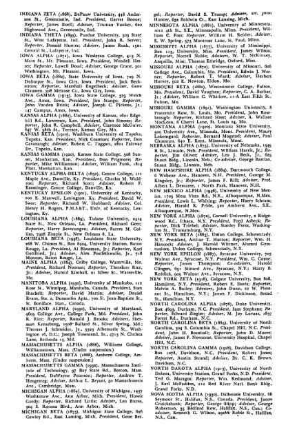 1953–54 Volume 78 No 1–5 - Phi Delta Theta Scroll Archive